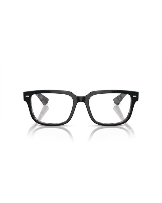 Dolce & Gabbana Black Dg3380 3403 Optical Frames Acetate Transparent Squared Normal for men