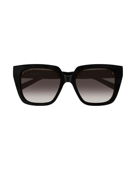 Gucci Black Gg2102S 005 Sunglasses Injected Butterfly