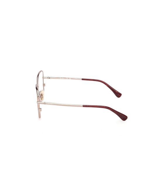 Max Mara Black Mm5223 036 Optical Frames Metal Round Normal
