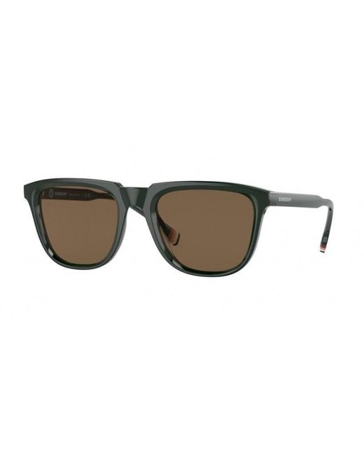 Burberry Green Be4381U 403573 Sunglasses Plastic Dark Squared for men