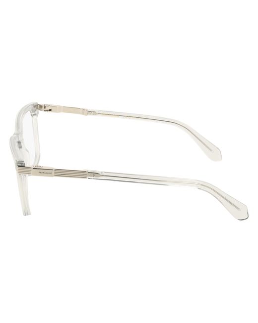 Ferragamo Black Sf3065 050 Optical Frames Acetate Squared Normal for men