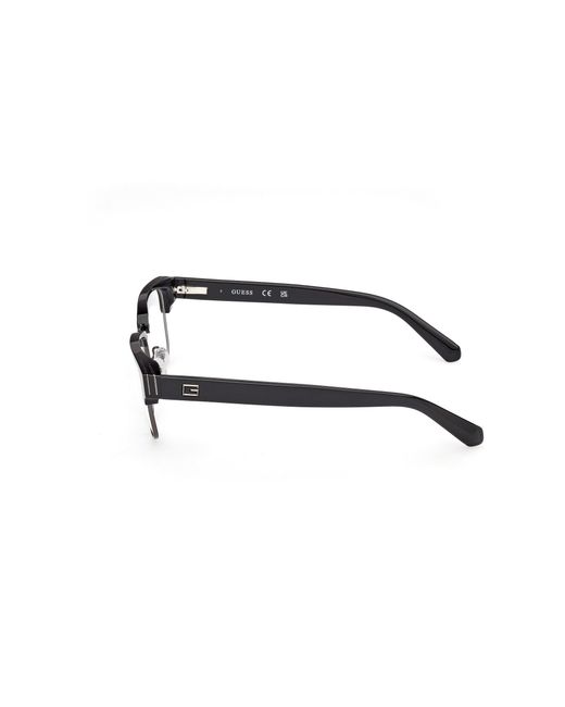 Guess Black Gu50330 001 Optical Frames Acetate Squared Normal for men