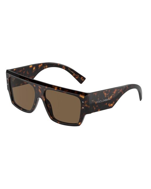 Dolce & Gabbana Black Dg4459 502/73 Sunglasses Acetate Squared Normal
