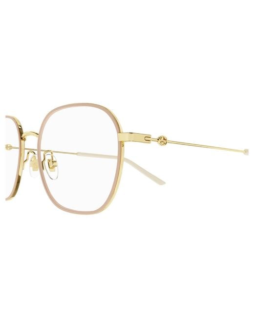 Gucci Black Gg1198Oa 002 Optical Frames Metal Squared
