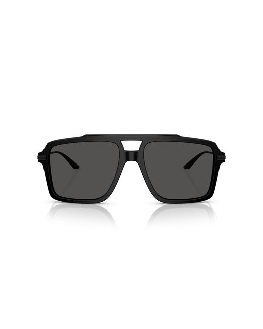 Dolce & Gabbana Black Dg4477 252587 Sunglasses Acetate Pilot Normal for men