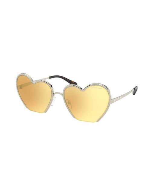 Michael Kors Metallic Mk1068 Heart Breaker 10147J Sunglasses Plastic Geometric Normal Mirror