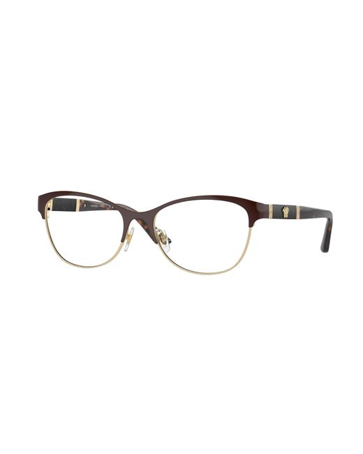 Versace Black Ve1233Q 1366 Optical Frames Metal Geometric Normal