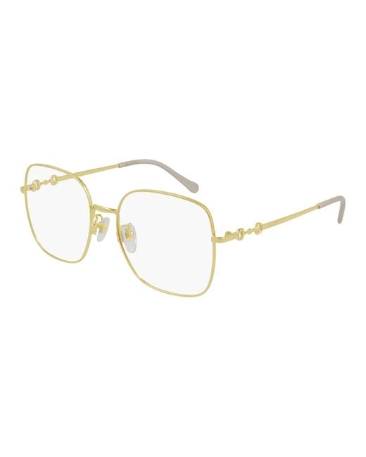 Gucci Black Gg0883Oa 001 Optical Frames Metal Squared