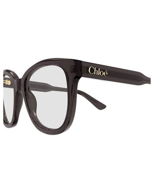 Chloé Black Ch0378O 001 Optical Frames Acetate Transparent Squared
