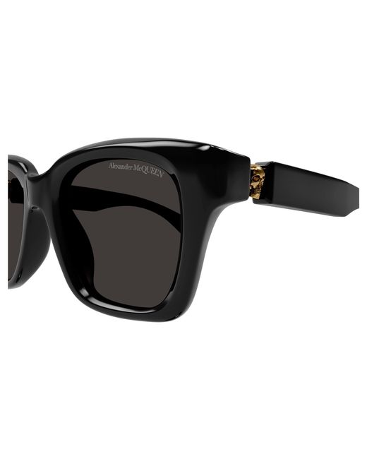 McQueen Black Am0432Sa 001 Sunglasses Acetate Squared for men