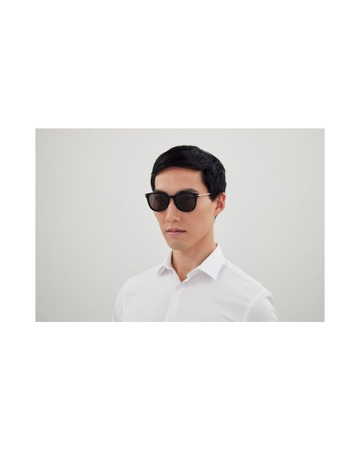 Montblanc Black Mb0304Sa 001 Sunglasses Acetate Squared for men
