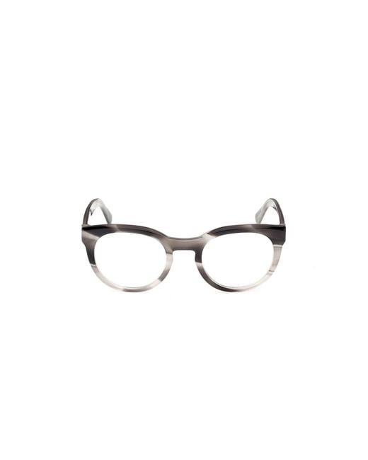 Guess Black Gu50366 020 Optical Frames Acetate Round Normal for men