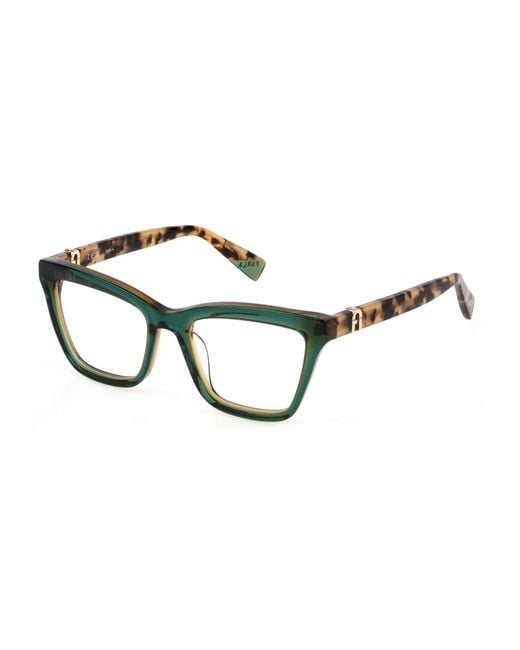 Furla Black Vfu763 06Mw Optical Frames Acetate Squared