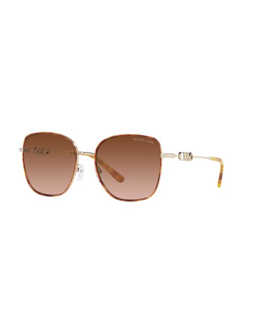 Michael Kors Black Mk1129J Empire Square 2 10143B Sunglasses Metal Squared Normal Shaded