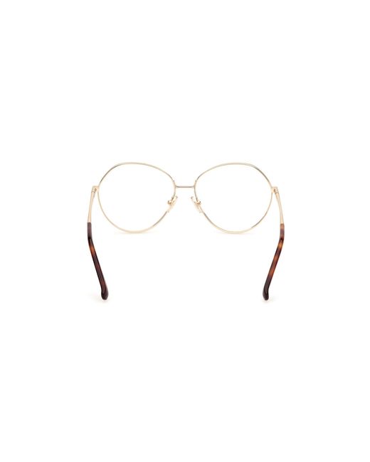 Max Mara Black Mm5139 032 Optical Frames Metal Round Normal