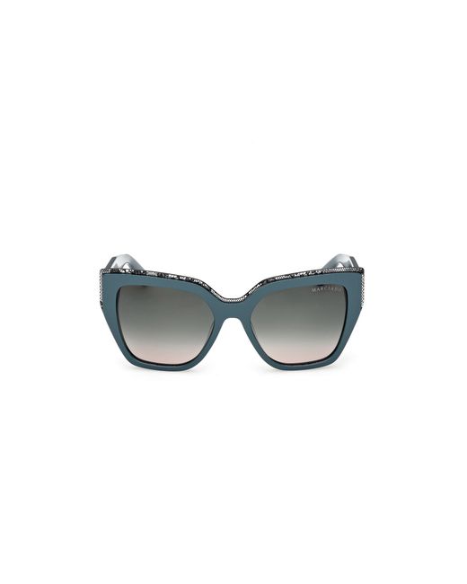 Guess Black Gm00029 89B Sunglasses Acetate Smoke Squared Normal