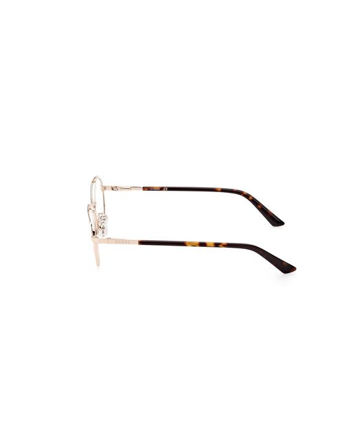 Guess Black Gu8273 033 Optical Frames Aluminum Round Normal