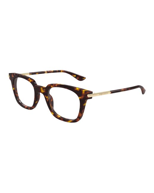 McQueen Black Am0521O 003 Optical Frames Acetate Transparent Squared