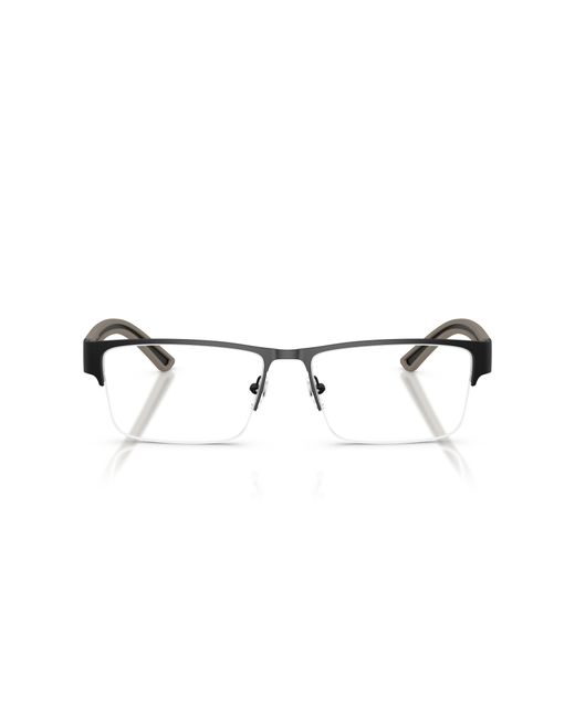Emporio Armani Black Ea1182 3001 Optical Frames Metal Transparent Squared Normal for men