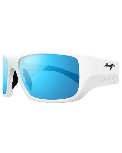 Maui Jim Black Mj0664Sa 002 Sunglasses Injected Squared for men