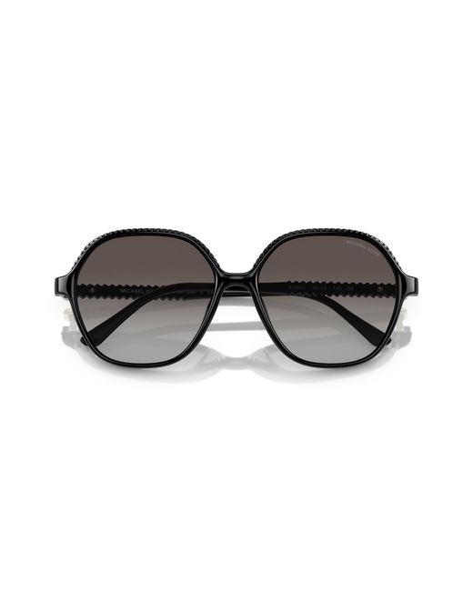 Michael Kors Black Mk2186U Bali 30058G Sunglasses Injected Geometric Normal Shaded