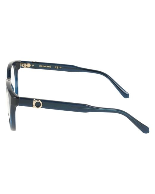 Ferragamo Black Sf3032E 001 Optical Frames Geometric Normal