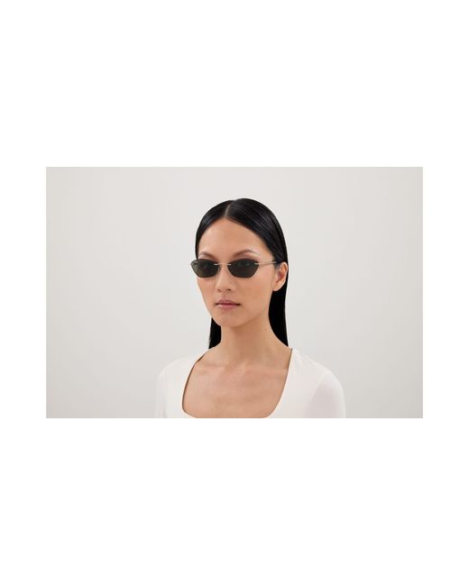 McQueen Black Am0525S 001 Sunglasses Acetate Geometric