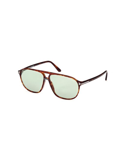 Tom Ford Black Ft1026 Bruce 54N Sunglasses Acetate Squared Normal for men