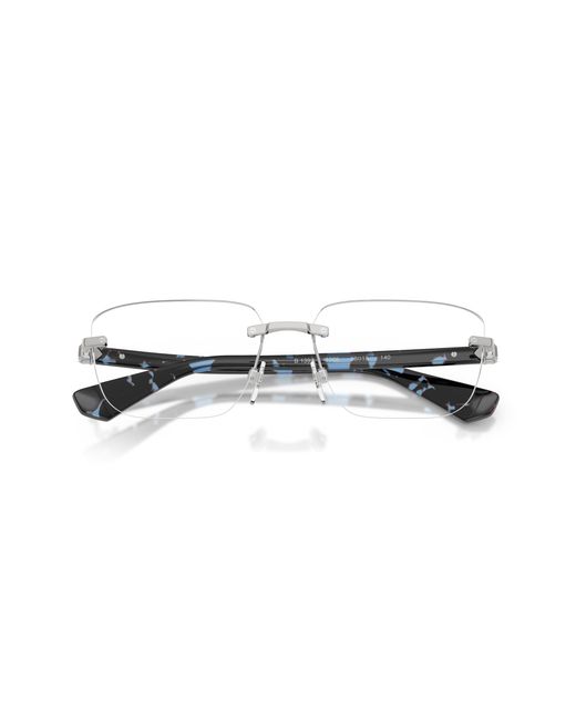 Burberry Black Be1392 1005 Optical Frames Metal Squared Normal for men