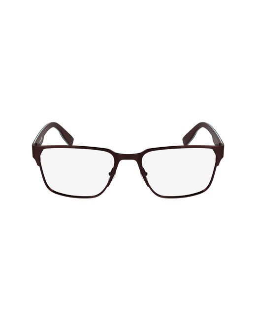 Lacoste Black L2306 601 Optical Frames Metal Squared Normal for men