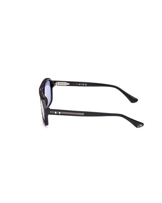 Web Black We0376 56V Sunglasses Acetate Squared Normal for men