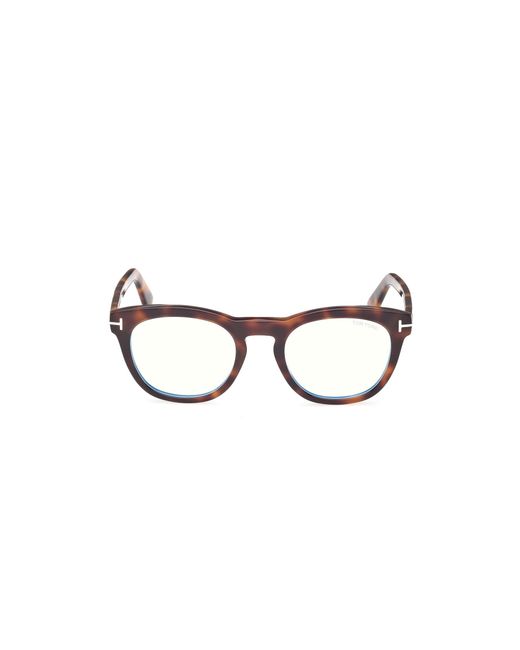 Tom Ford Black Ft6081-B 053 Optical Frames Acetate Round Normal for men