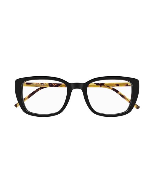 Saint Laurent Black Sl 776 010 Optical Frames Acetate Transparent Squared