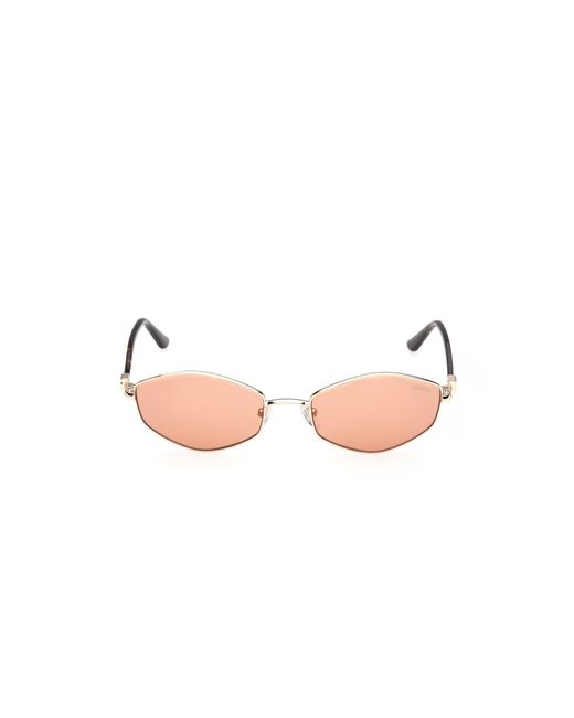 Guess Black Gu00289 32E Sunglasses Metal Geometric Normal