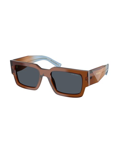 Prada Black Pr B17S 25F70B Sunglasses Acetate Squared Normal for men