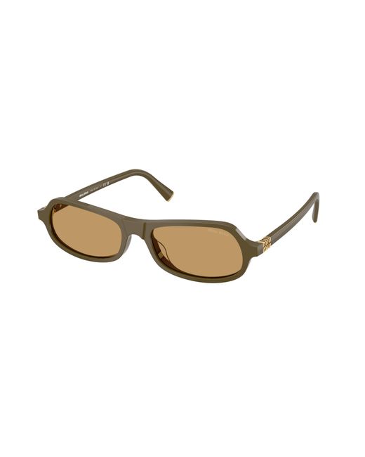 Miu Miu Black Mu B10Su 25L10Y Sunglasses Acetate Geometric Normal