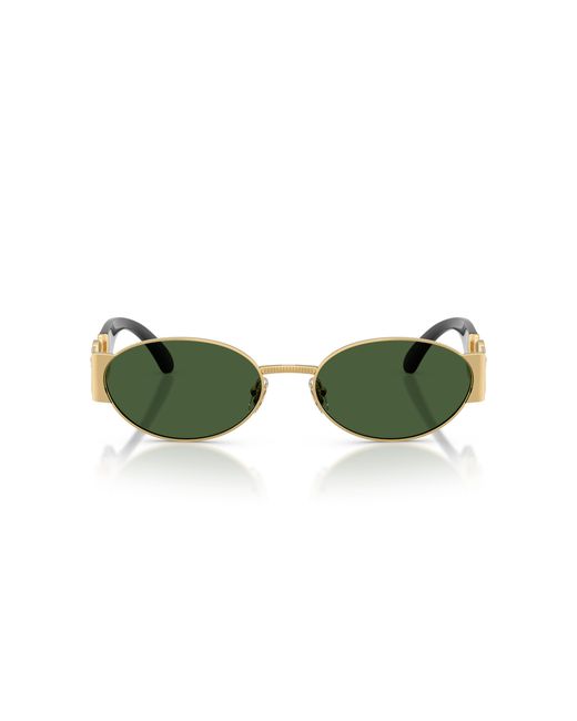 Versace Green Ve2299 100271 Sunglasses Metal Round Normal for men