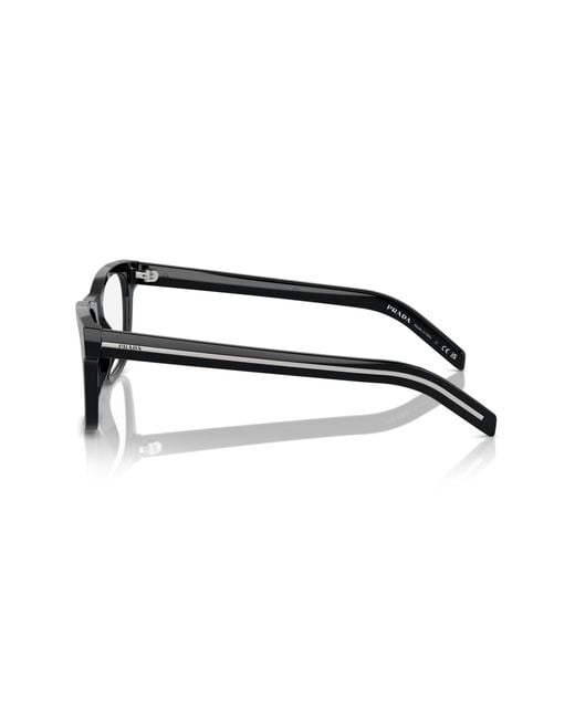 Prada Black Pr A13V 17N1O1 Optical Frames Acetate Pillow Normal for men