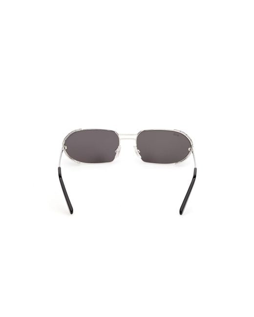 Gcds Black Gd0078 16A Sunglasses Metal Smoke Round Normal