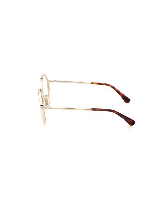 Max Mara Black Mm5139 032 Optical Frames Metal Round Normal