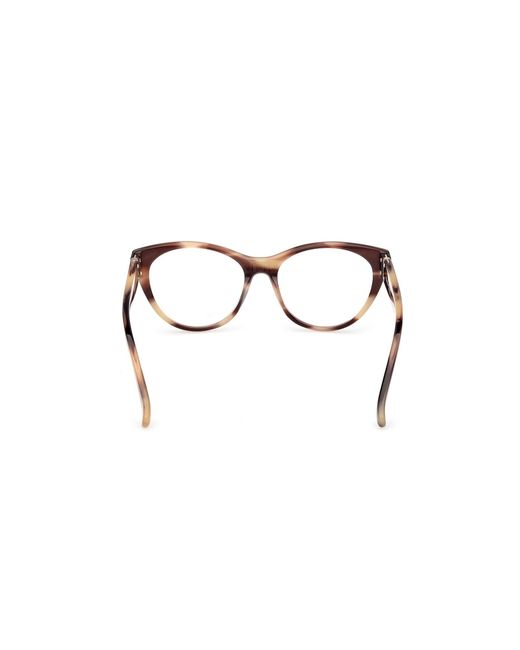 Max Mara Black Mm5205 047 Optical Frames Acetate Round Normal
