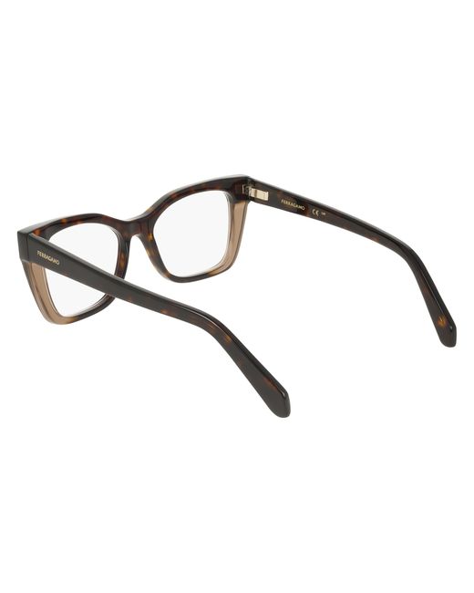 Ferragamo Black Sf3052 244 Optical Frames Acetate Squared Normal