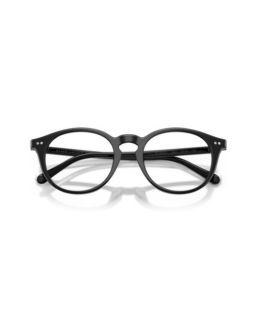 Ralph Lauren Black Rl6263U 5001 Optical Frames Acetate Transparent Round Normal for men