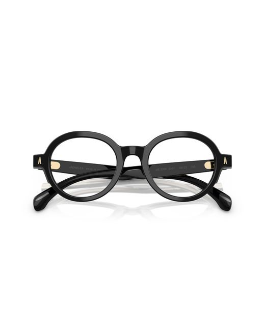 Moncler Black Me2005 3001 Optical Frames Acetate Transparent Round Normal