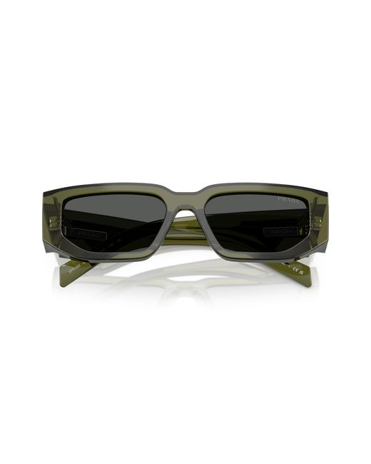 Prada Black Pr 09Zs 25A40L Sunglasses Acetate Squared Normal for men