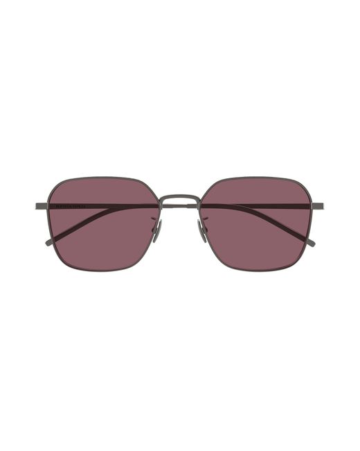 Bottega Veneta Black Bv1422Sa 003 Sunglasses Titanium Round