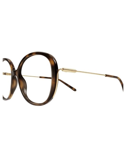 Chloé Black Ch0172O 002 Optical Frames Acetate Transparent Round