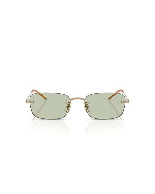 Oliver Peoples Black Ov1359T Tk-10 5035 Optical Frames Titanium Squared Normal