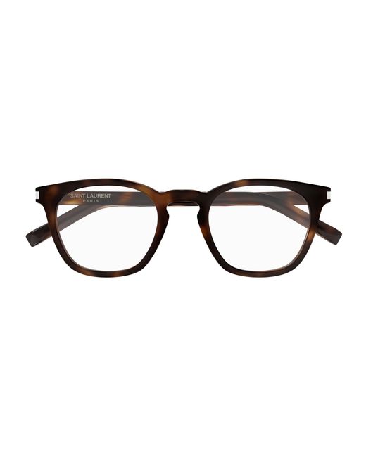 Saint Laurent Black Sl 28 Opt 002 Optical Frames Acetate Transparent Round