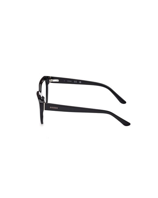 Guess Black Gu50176 001 Optical Frames Acetate Geometric Normal